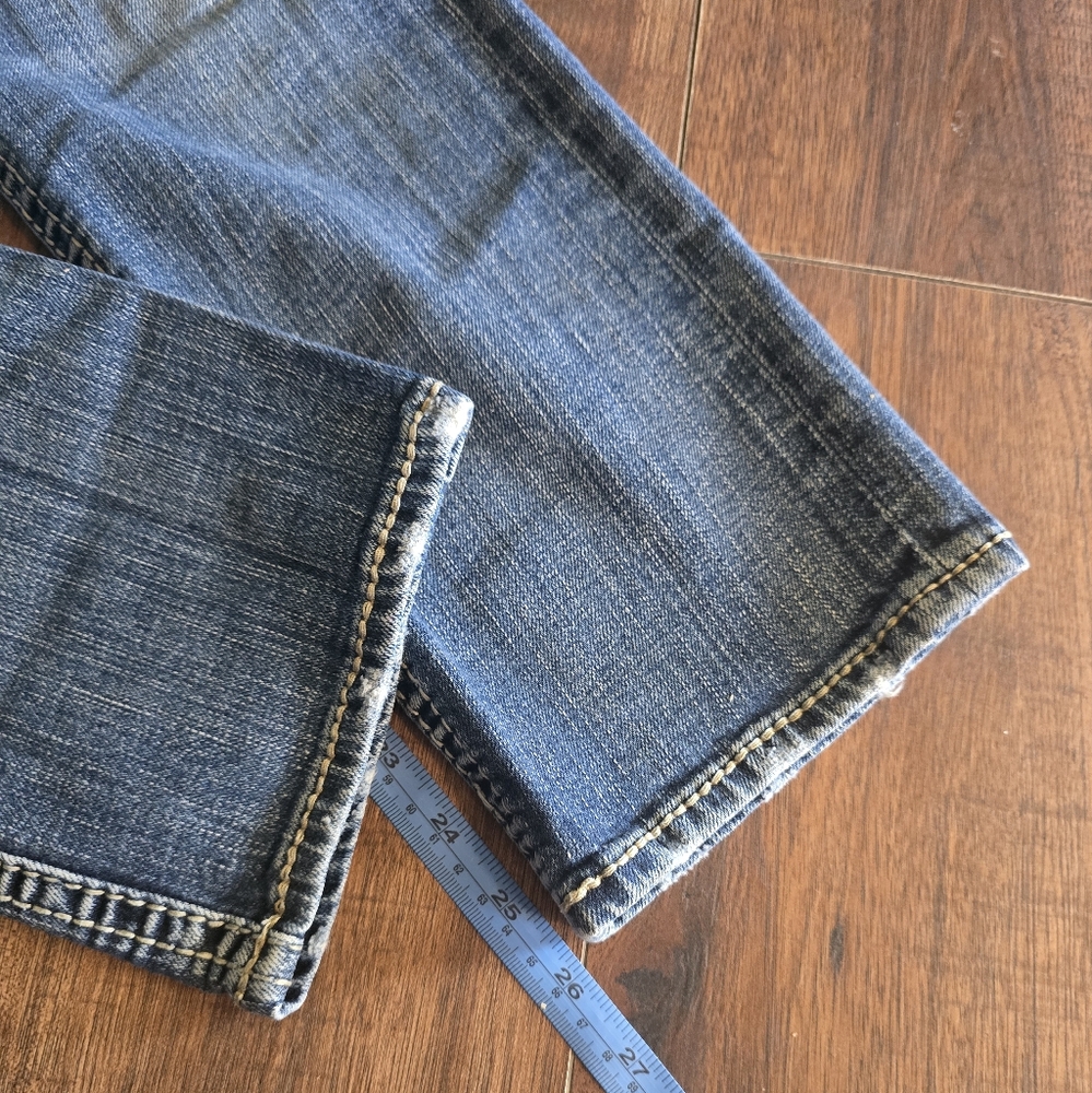 Silver Women's Blue Distressed Capri - Picture 7 of 8